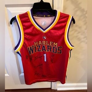 Harlem Wizards Red Basketball Jersey Size Youth Xlarge